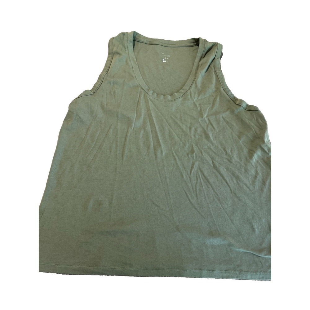 A New Day Women's XL Olive Green Scoop Neck Tank Top Modal Blend